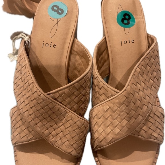 Joie Tan Heels with Woven Design - Picture 8 of 8